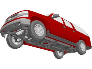 Chevrolet Suburban (2000) 3D Model preview