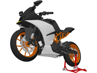 KTM RC 390 3D Model preview