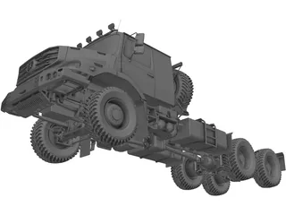 Mercedes-Benz Zetros 6x6 Truck 3D Model preview