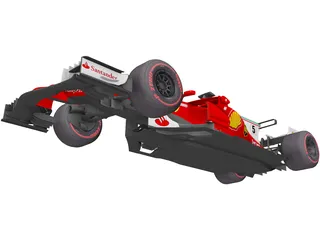 Ferrari SF70H F1 3D Model preview