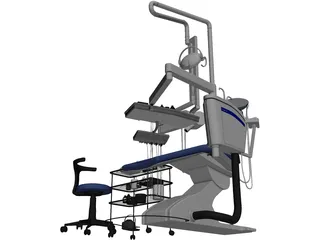 Dental Clinic Chair 3D Model preview