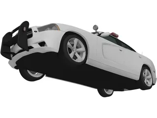 Dodge Charger Police (2011) 3D Model preview