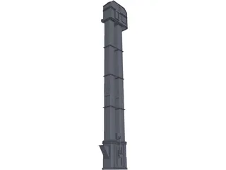 Bucket Elevator 3D Model preview