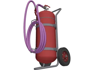 Foam Extinguisher 50L 3D Model preview