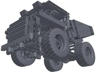 Lego Technic 42035 Mining Truck (2015) 3D Model preview