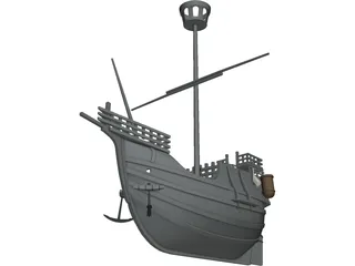 Ship 3D Model preview