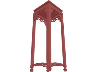 Decorative Table 3D Model preview