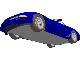 Chevrolet Corvette Z06 (2001) 3D Model preview