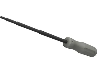 Hexagonal Screwdriver 3D Model preview