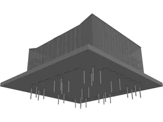 Pavillion Sevilla 3D Model preview