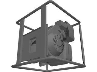 Gas Water Pump 3D Model preview