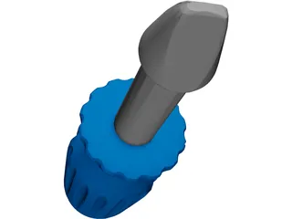 Toy Screwdriver 3D Model preview