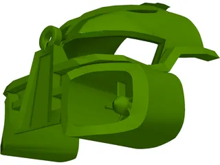 Bionicle Kanohi Miru Nuva Mask 3D Model preview