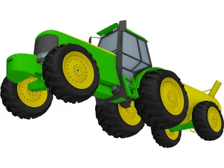 Tractor 3D Model preview