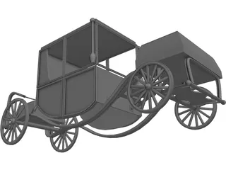 Royal Wagon 3D Model preview