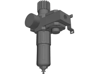 Air Regulator D-series 3D Model preview