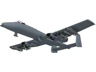 A-10 Warthog 3D Model preview