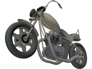 Motorcycle 3D Model preview