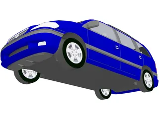 Opel Zafira 3D Model preview