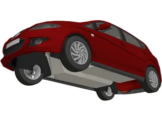 Seat Toledo 3D Model preview