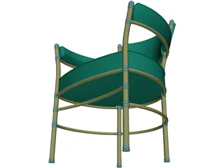 Chair Metal and Belt 3D Model preview