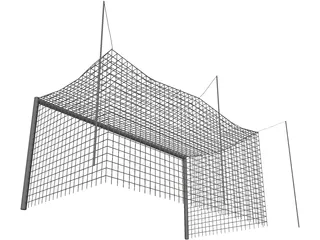 Soccer Goal 3D Model preview