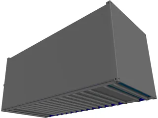 Shipping Container 3D Model preview