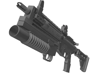 Lr3000 Assault Rifle 3D Model preview
