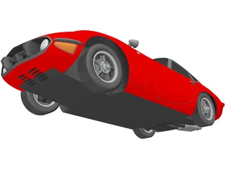 Toyota 2000GT 3D Model preview