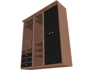 Closet 3D Model preview