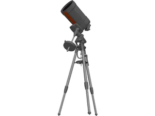 Telescope Celestron 3D Model preview