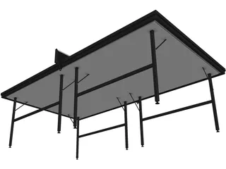 Ping Pong Table 3D Model preview