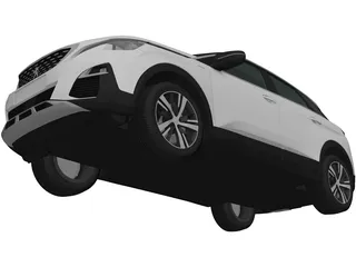 Peugeot 3008 (2016) 3D Model preview