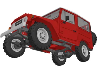 Toyota Land Cruiser FJ40 3D Model preview
