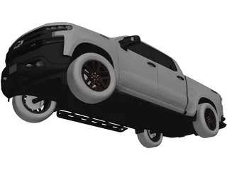 Chevrolet Silverado Crew Trail Boss (2019) 3D Model preview