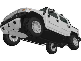 Hummer H2 (2011) 3D Model preview