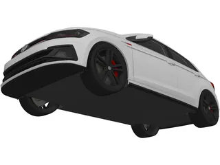 Volkswagen Polo GTI (2018) 3D Model preview