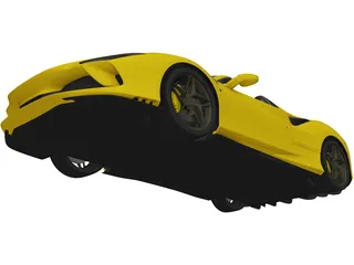 Ferrari F8 Spider (2020) 3D Model preview