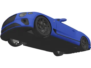 Bentley Continental GT Convertible (2020) 3D Model preview