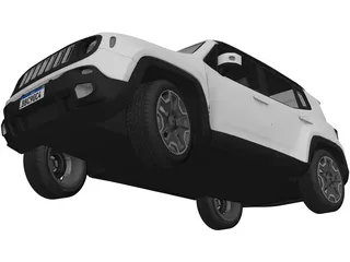Jeep Renegade Latitude (2015) 3D Model preview