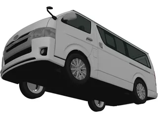 Toyota Hiace (2013) 3D Model preview