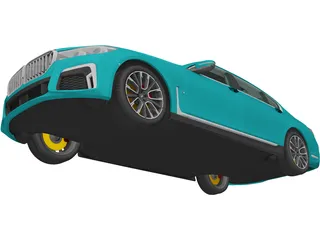 BMW 745Le (2020) 3D Model preview
