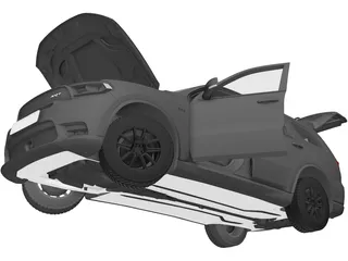 Dodge Durango SRT (2018) 3D Model preview