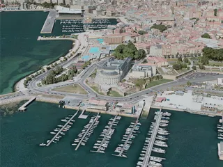 A Coruna City, Spain (2020) 3D Model preview
