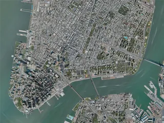 New York City, Lower Manhattan, USA (2020) 3D Model preview