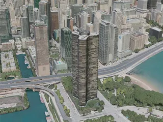Chicago City, USA (2020) 3D Model preview