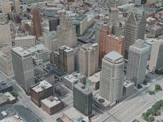 Detroit City, USA (2020) 3D Model preview