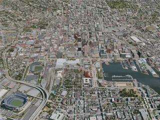 Baltimore City, USA (2020) 3D Model preview