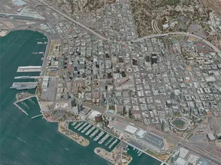San Diego City, USA (2020) 3D Model preview