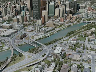 Calgary City, AB, Canada (2020) 3D Model preview